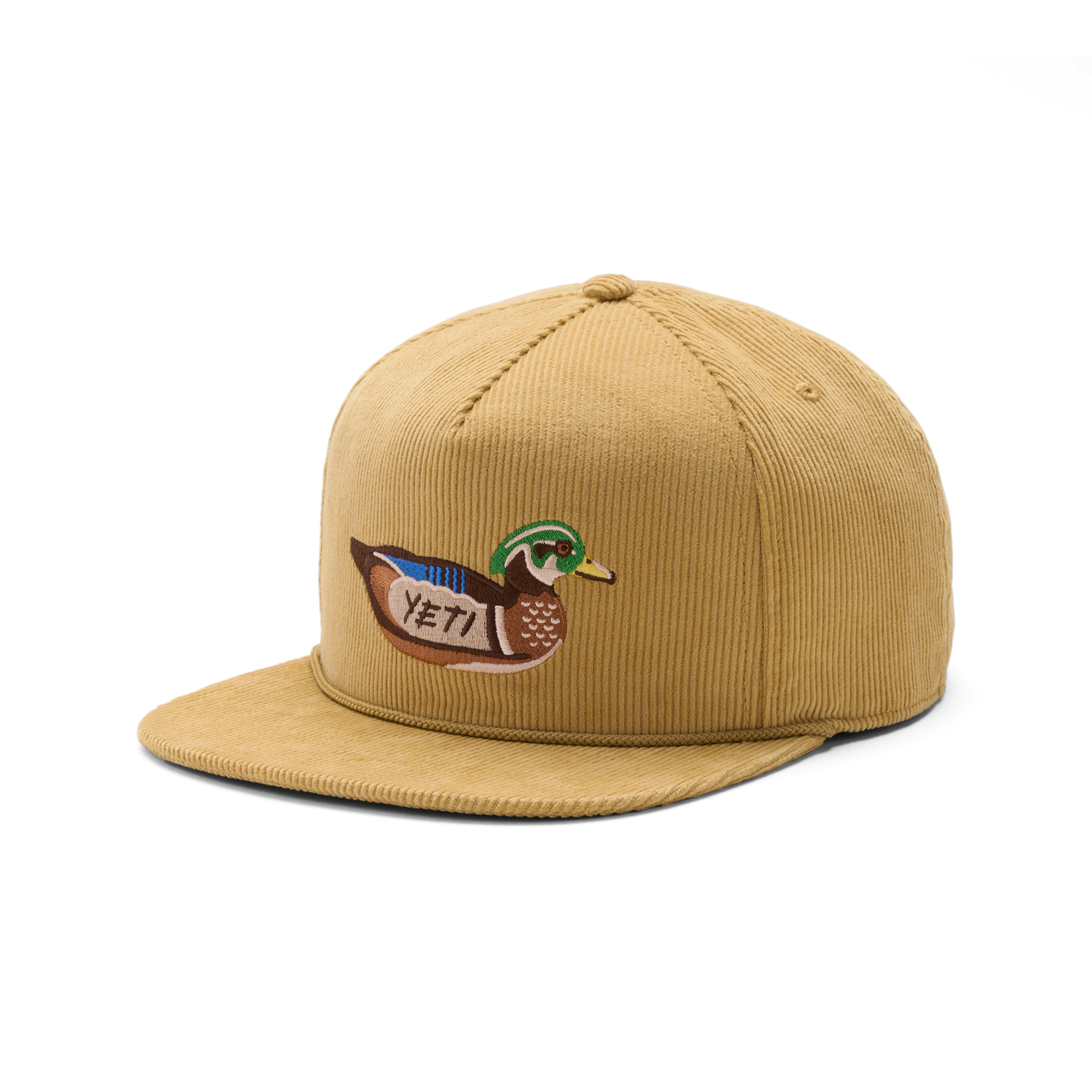 CORDUROY FLAT BRIM ROPE HAT - Image 3